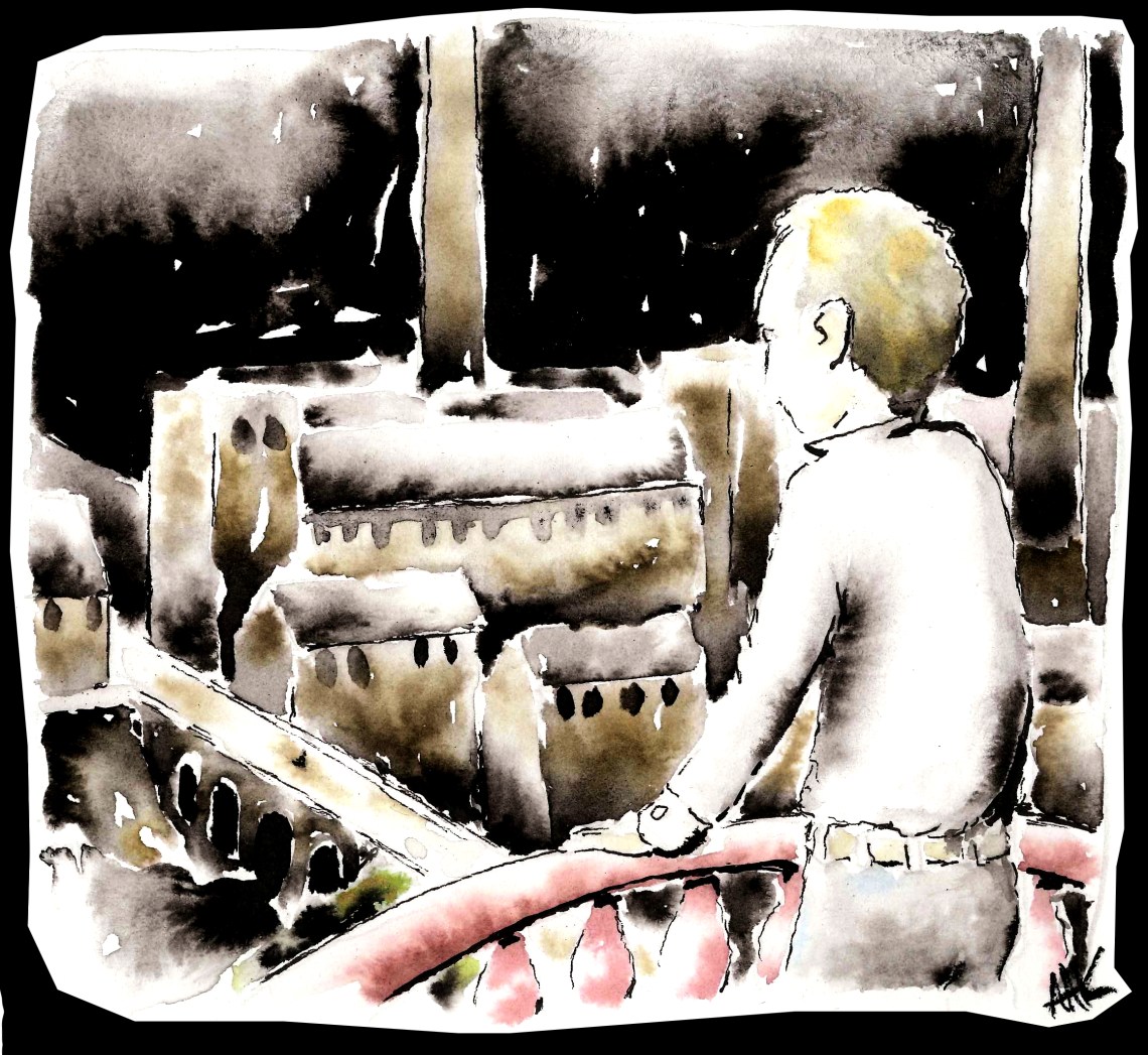 A man watching his factory. Kjetil Aak