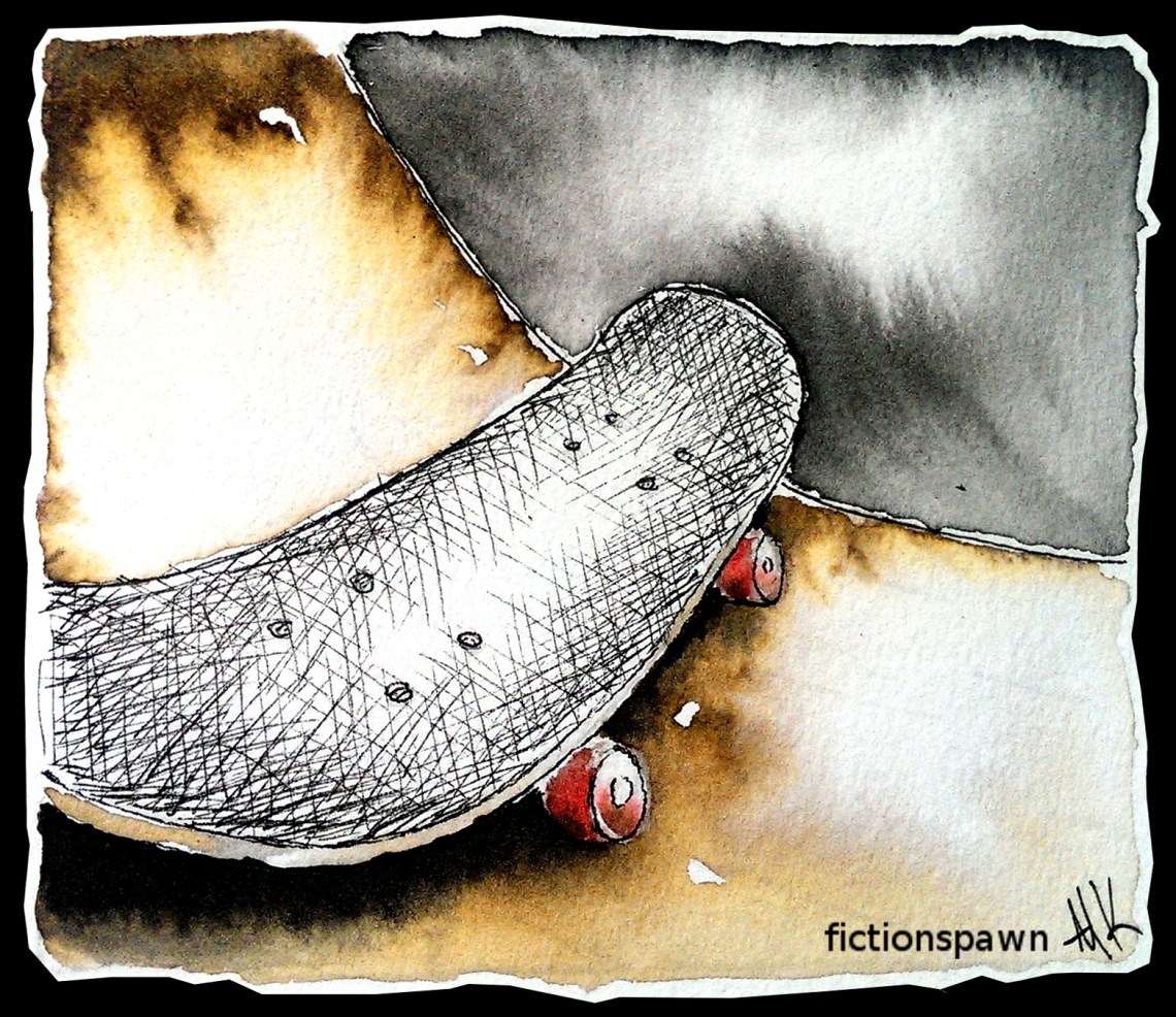 Skateboard on a ramp. Aak fictionspawn