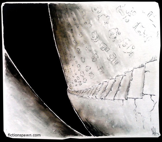 Stairway into darkness. Hieroglyfs