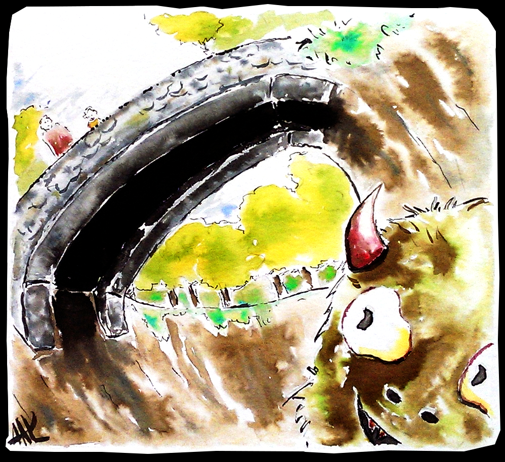 A monster under a bridge. Aak fictionspawn.