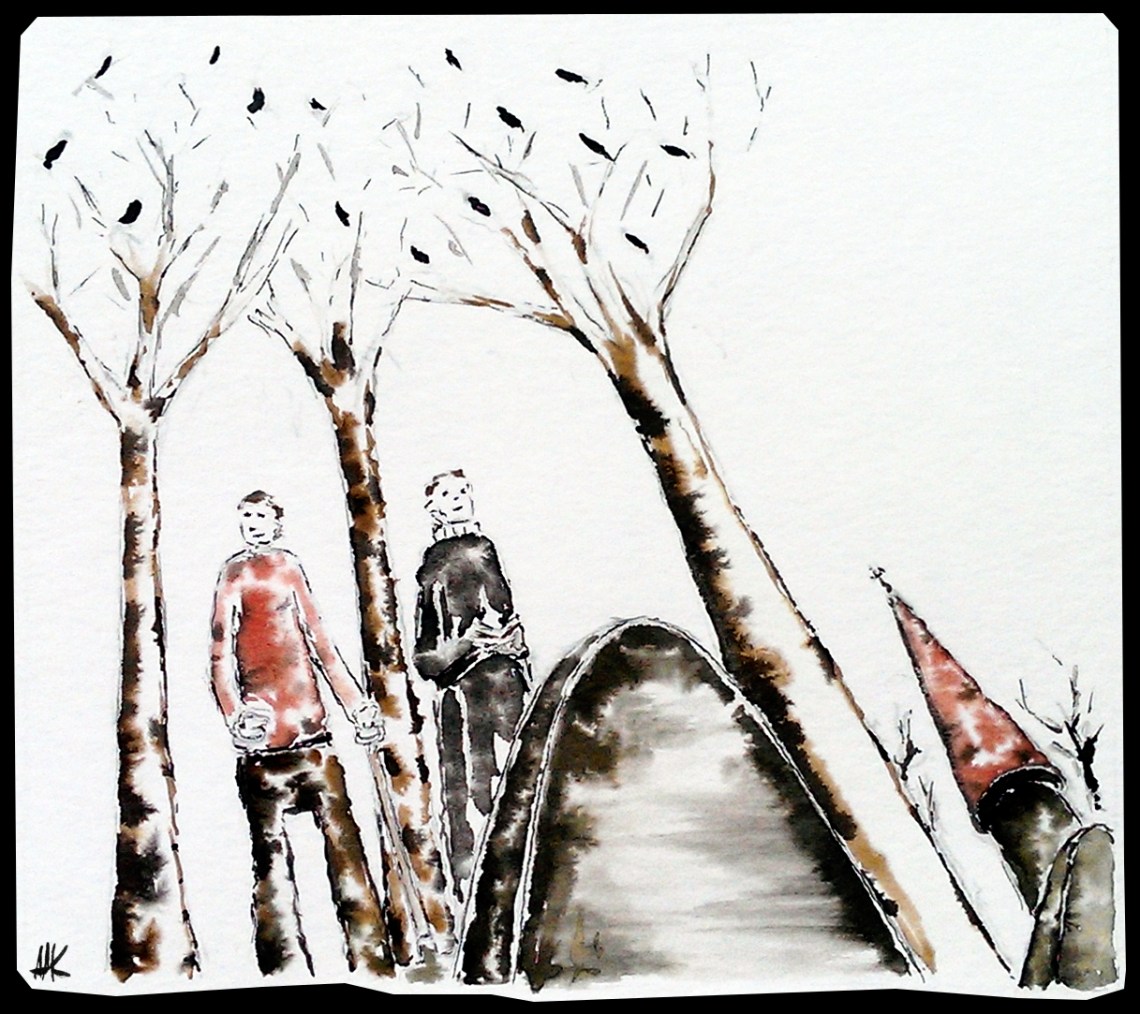 Crows watching a funeral. Aak fictionspawn