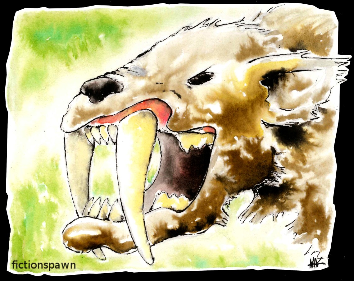 Saber Toothed Cat. Aak fictionspawn