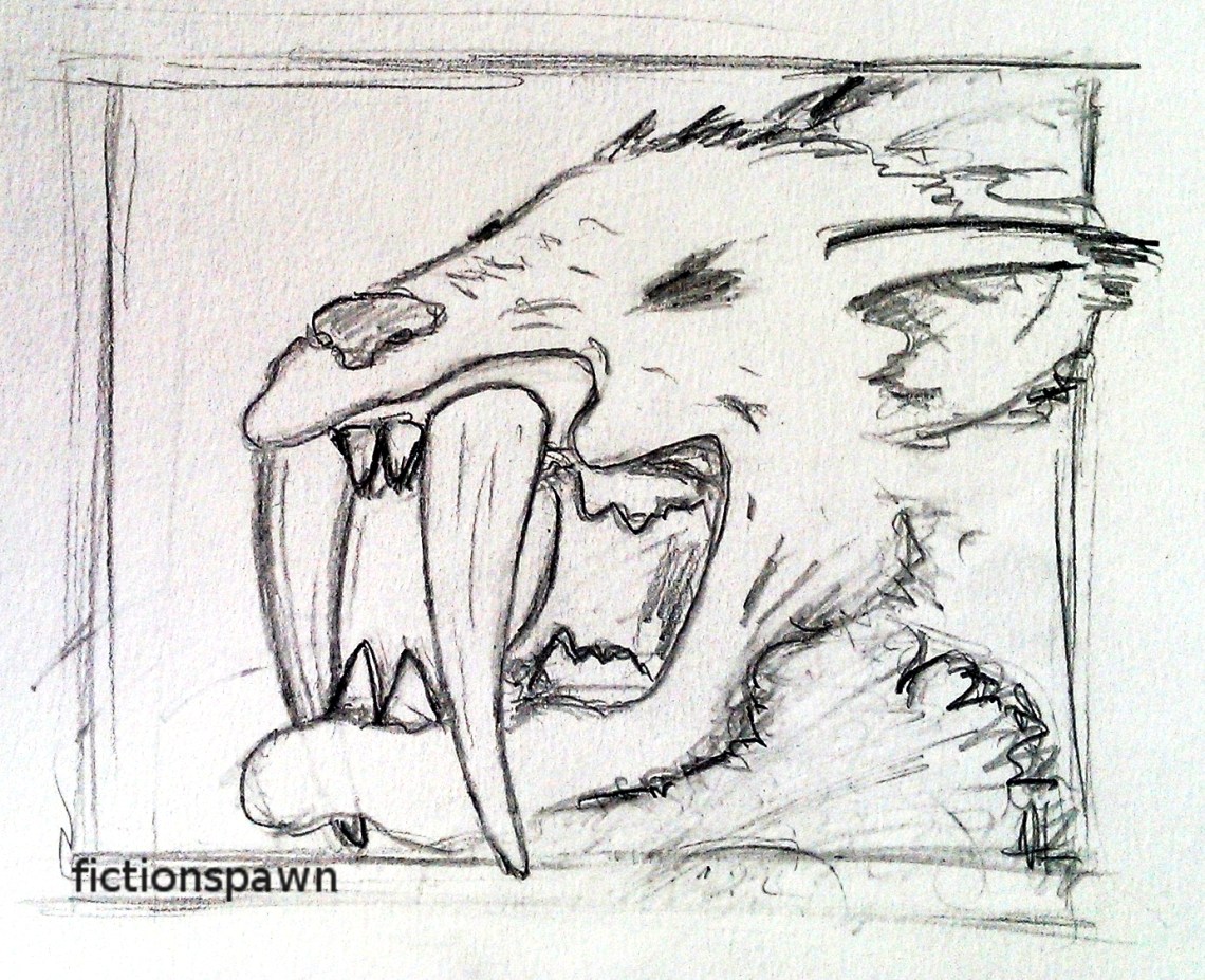 Saber toothed cat. Aak fictionspawn