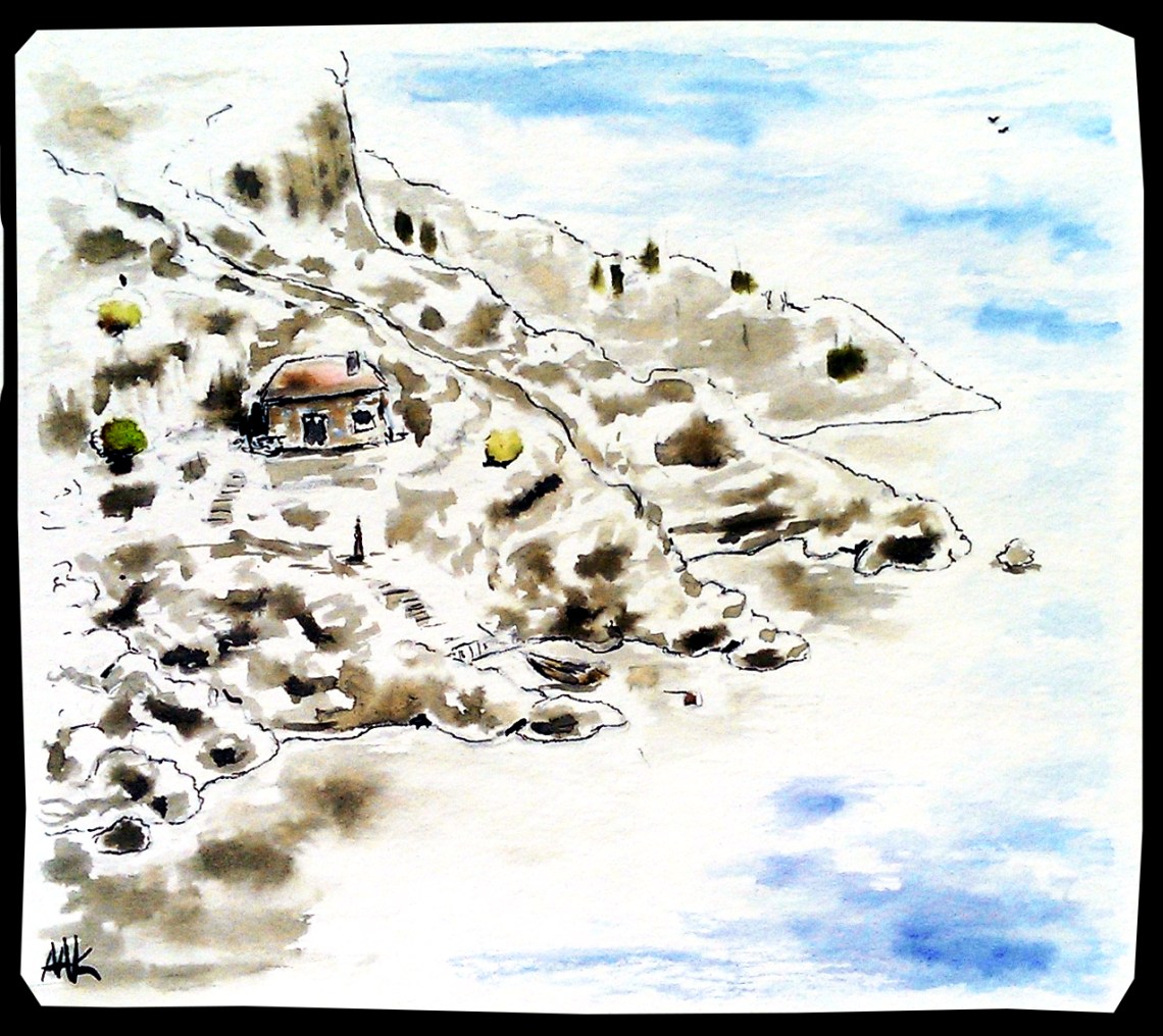 A cabin by the sea. Aak fictionspawn