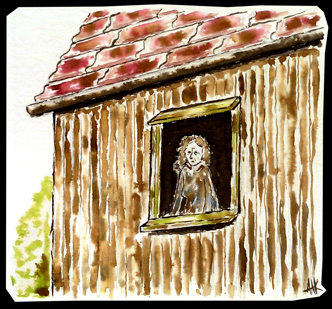 An elderly woman in a house. Aak fictionspawn