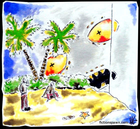 A sea monster. Aak fictionspawn