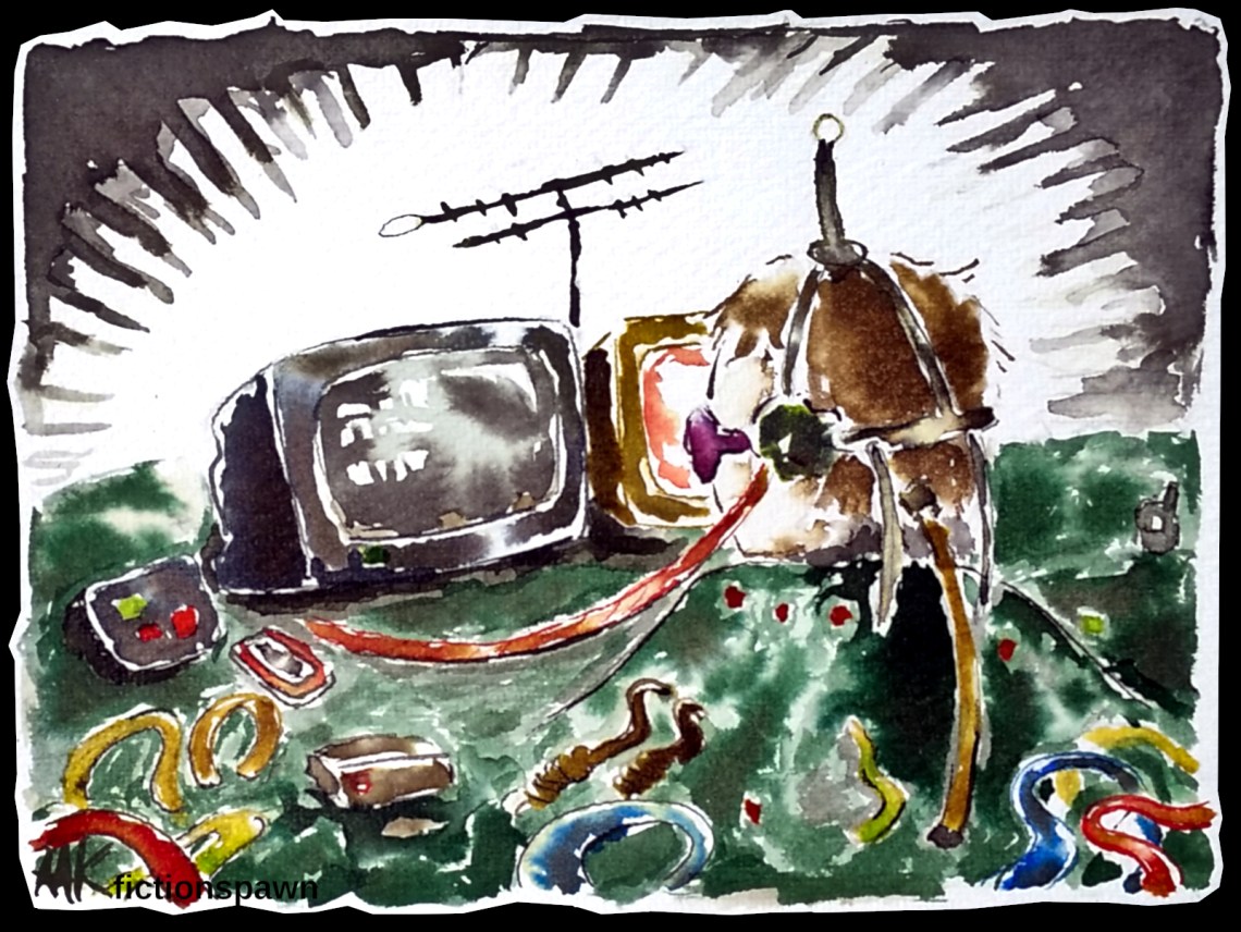 A man attached to his computer Aak fictionspawn