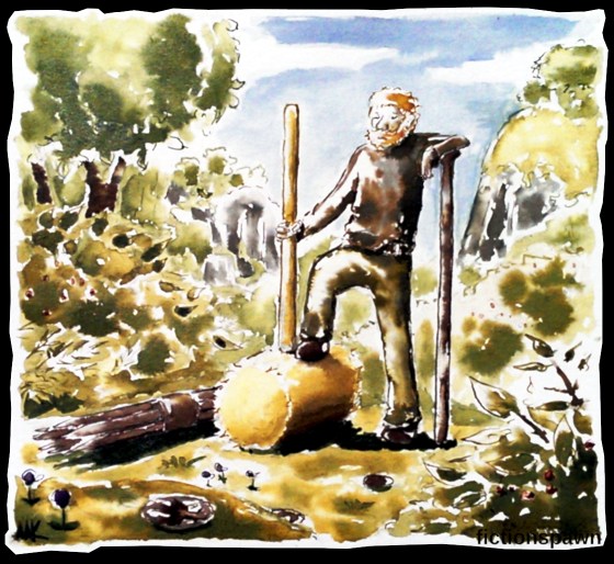 A man wit a big hammer Aak fictionspawn