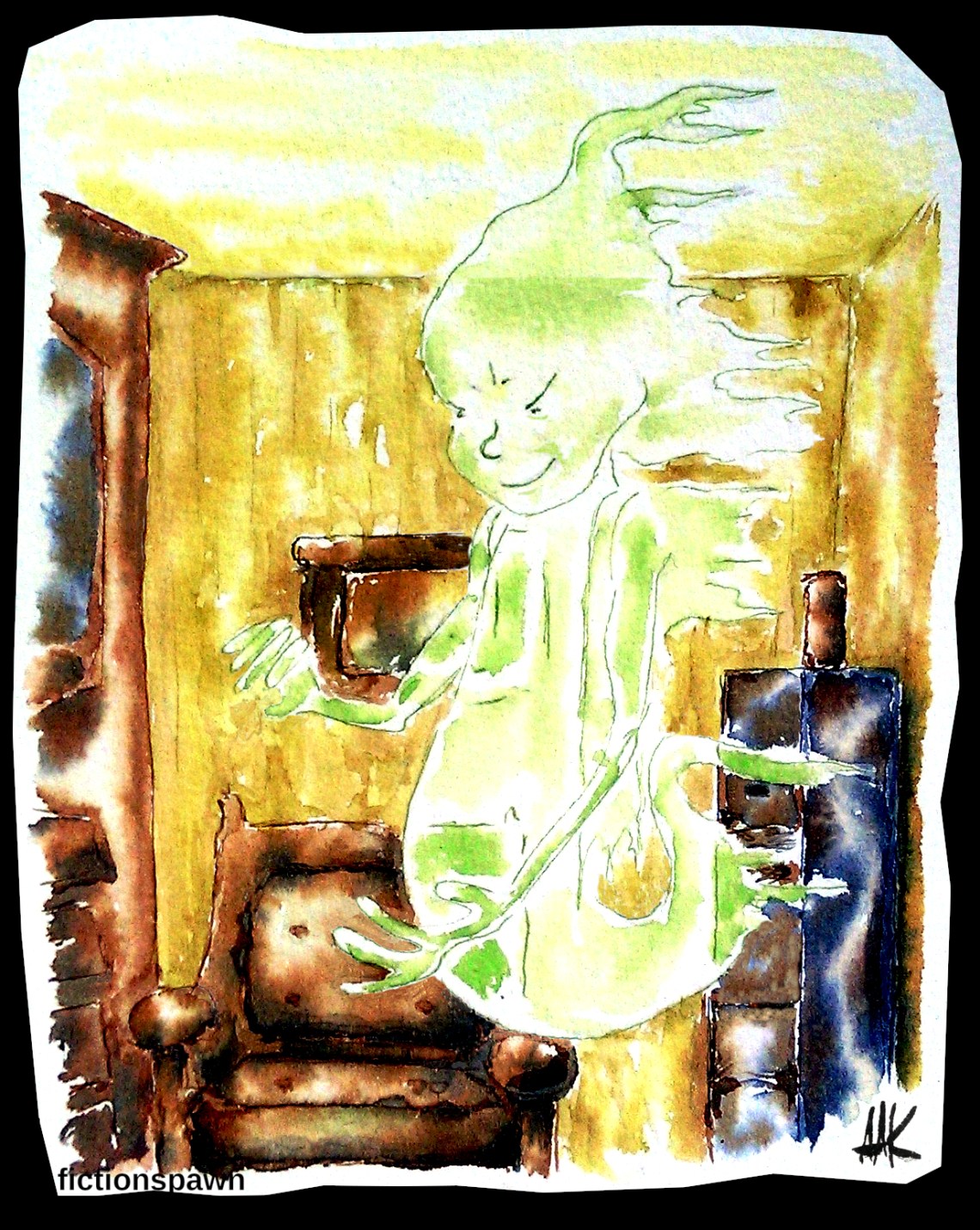 A ghost in a house Aak fictionspawn