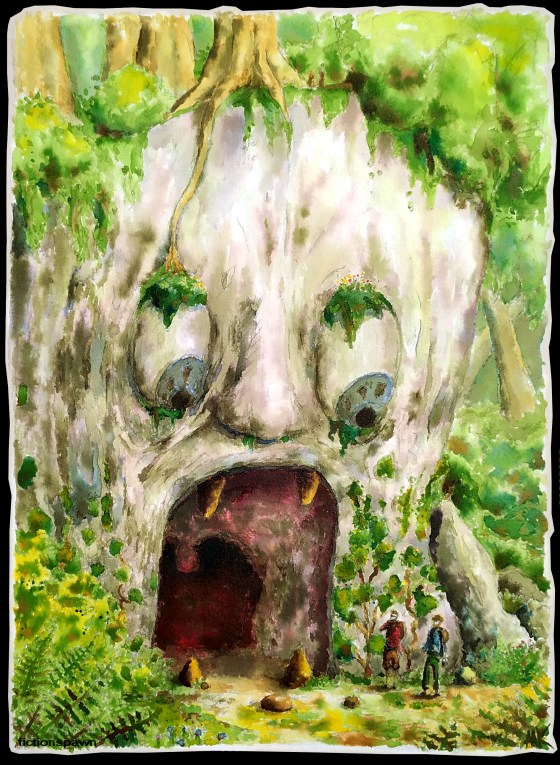 A rock face in the jungle. Aak fictionspawn