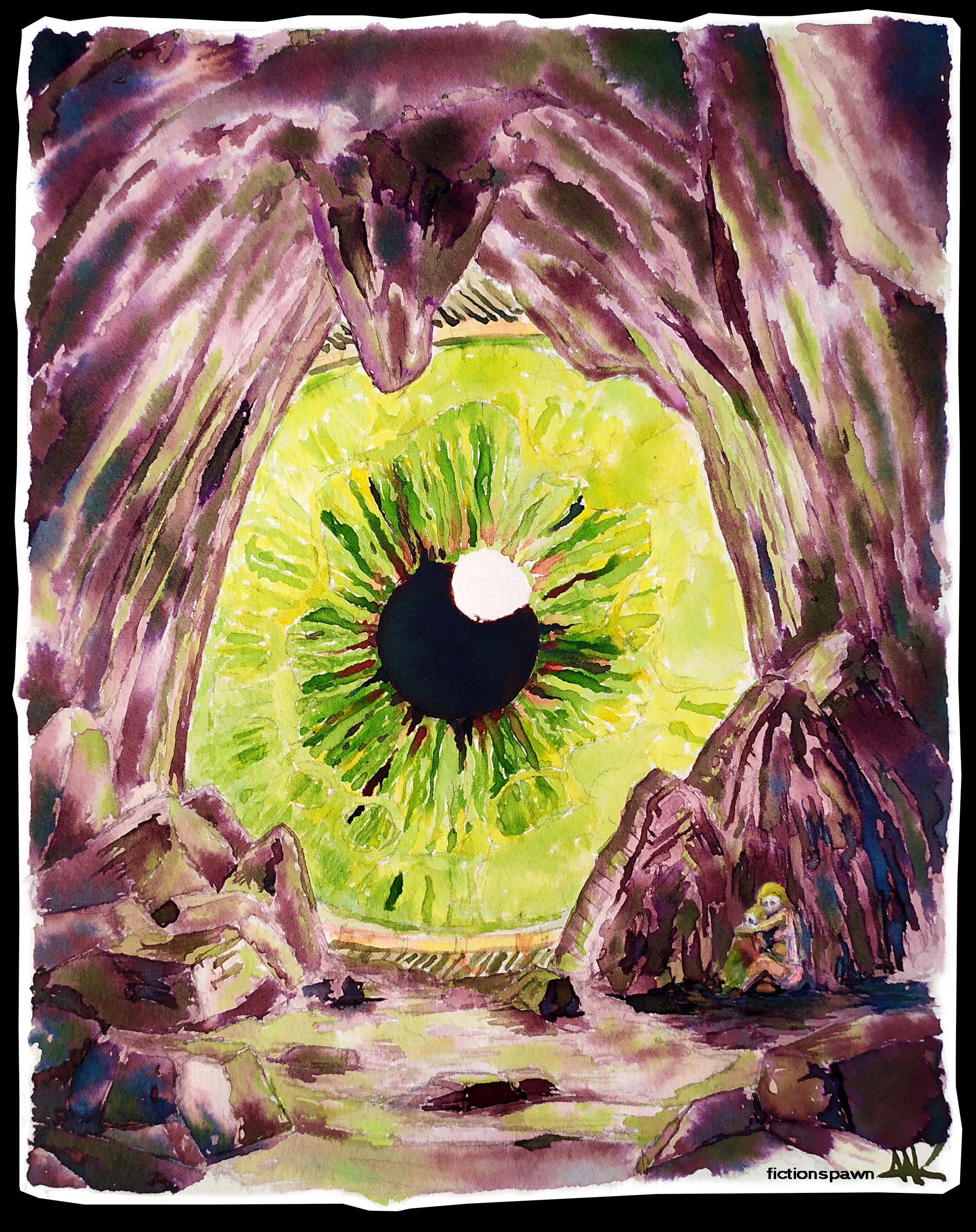 An eye and a cave Aak fictionspawn