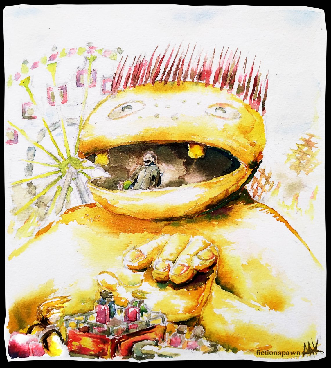 A fair mascot attacks Aak fictionspawn