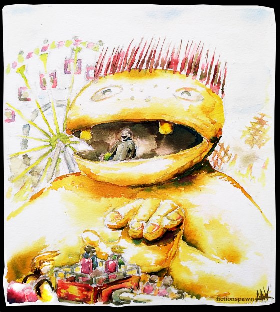 A fair mascot attacks Aak fictionspawn