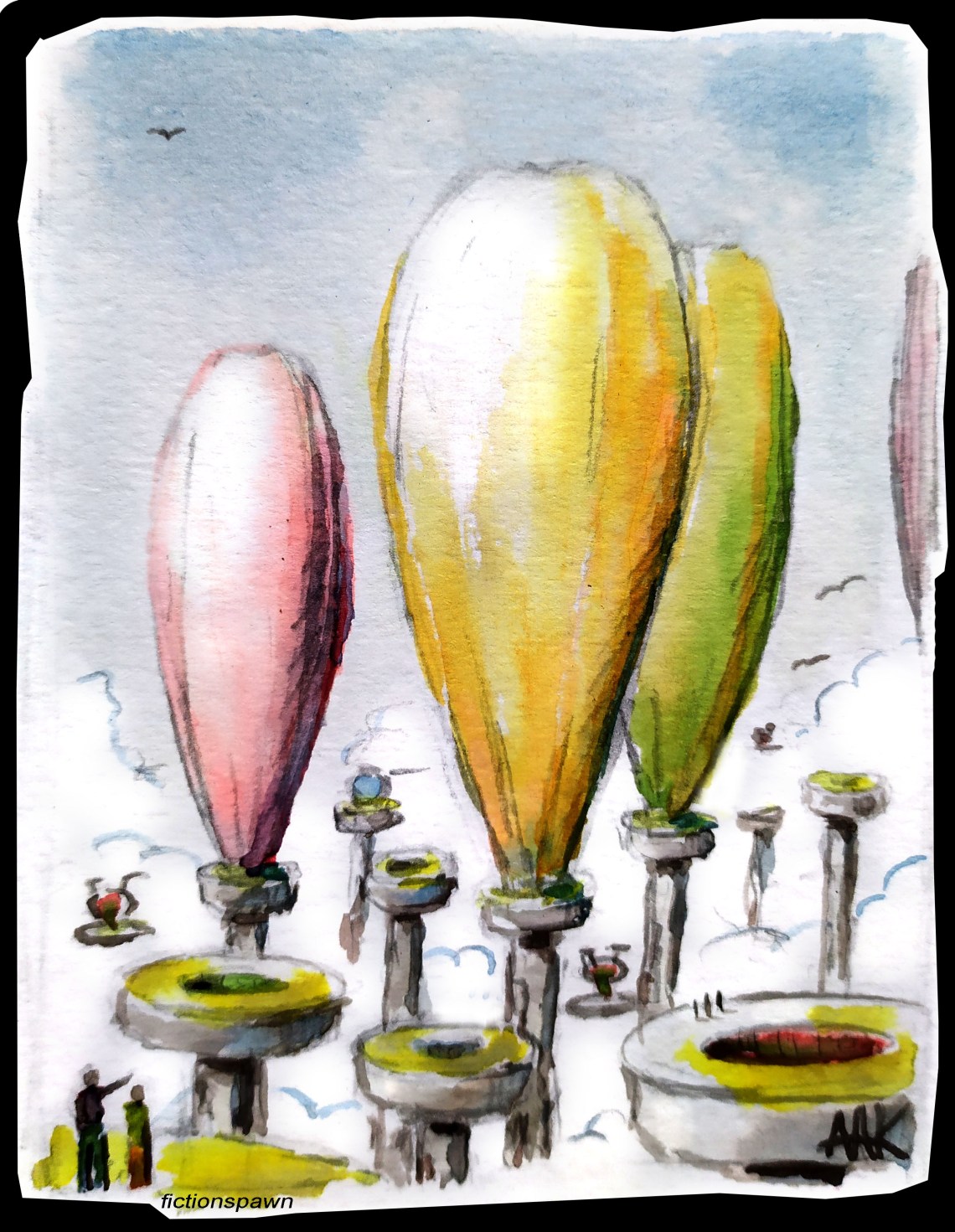 Field of baloons. fictionspawn Aak