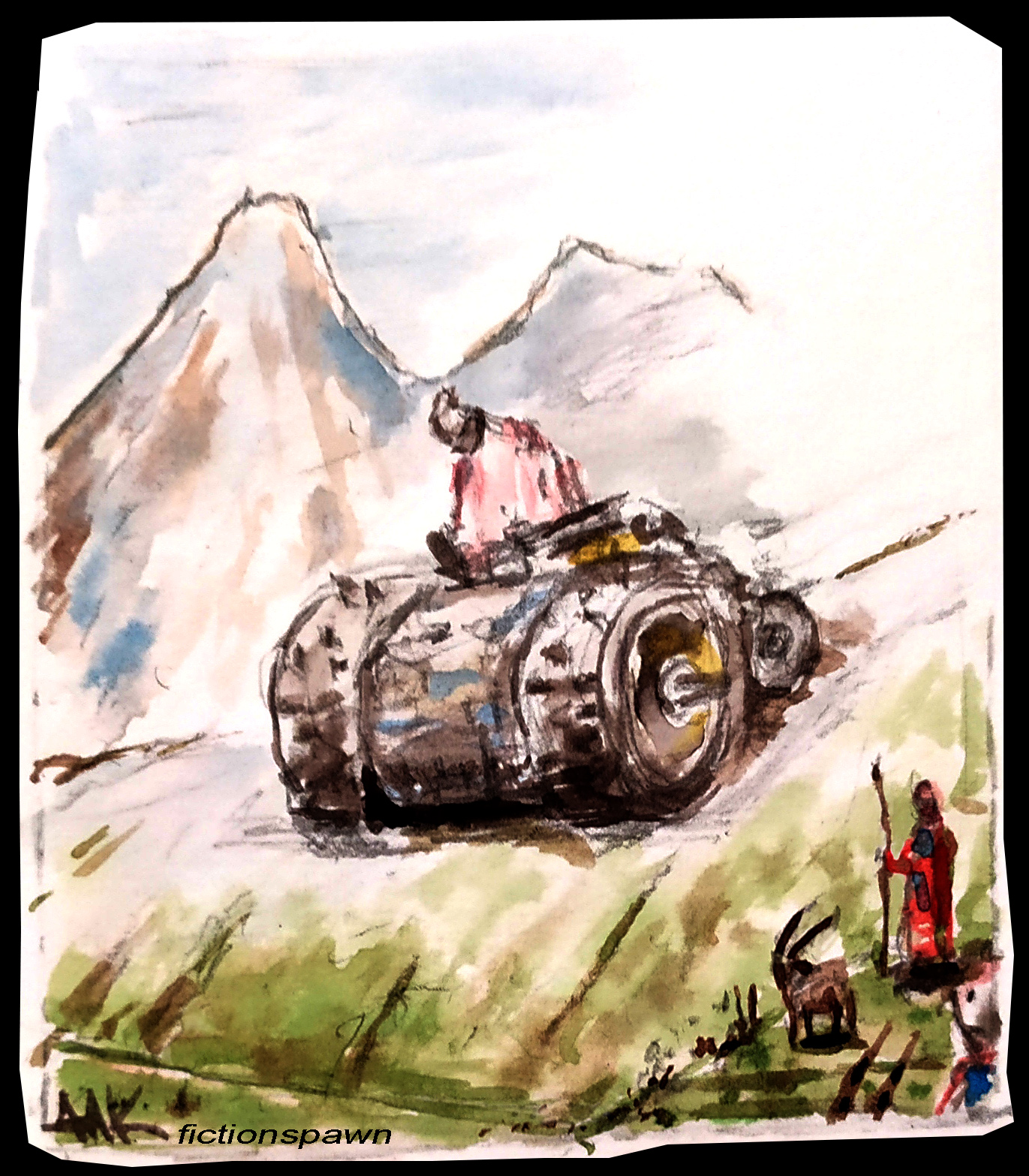 Fictionspawn Aak illustration